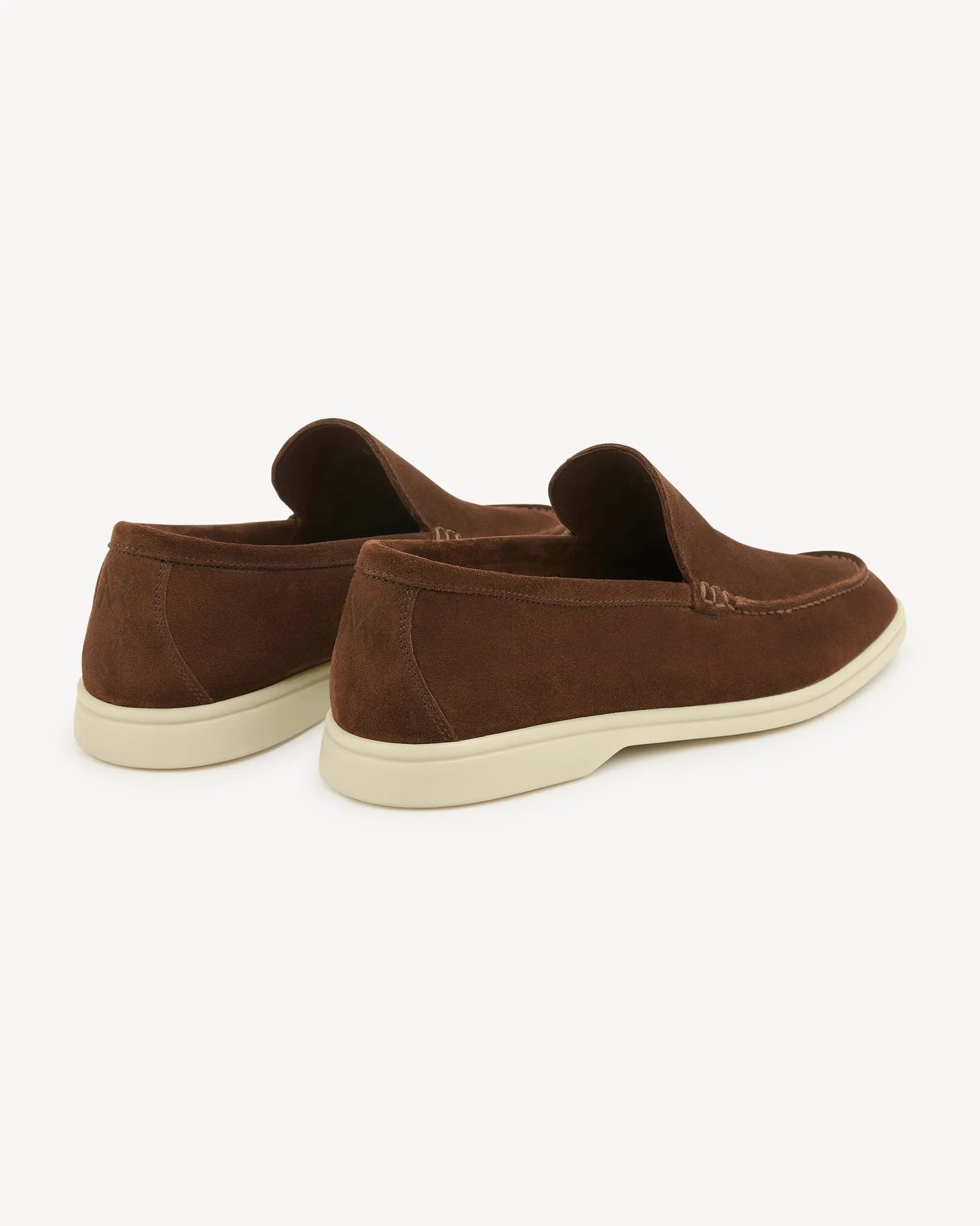 Brabion Unlined Capri Suede Loafer – Nougat Brown - BRABION