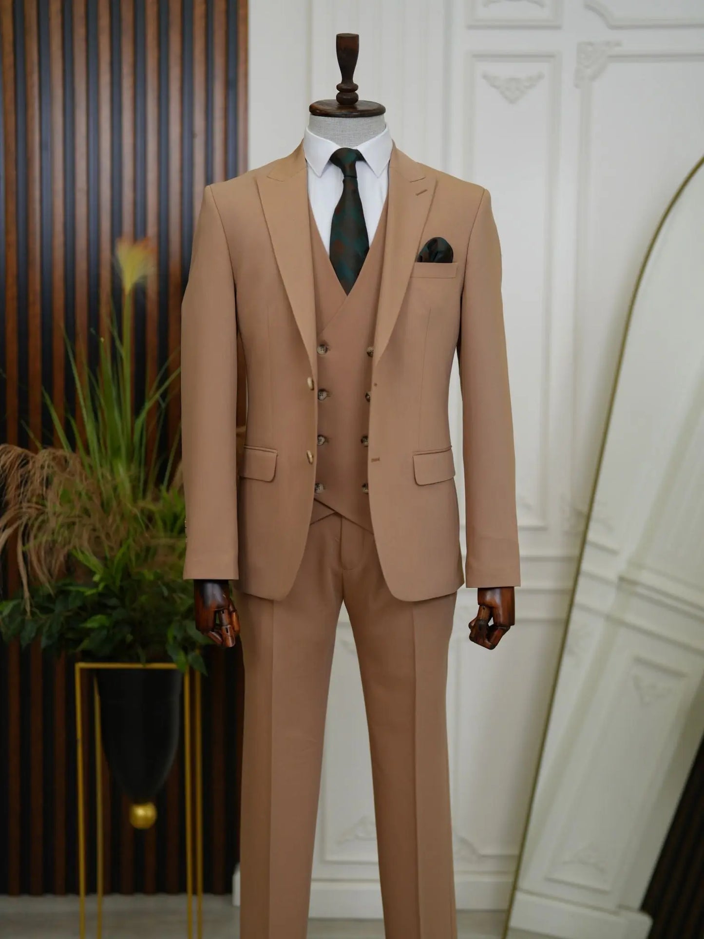 Brabion Aston Brown Slim Fit 3 Piece Suit brabion