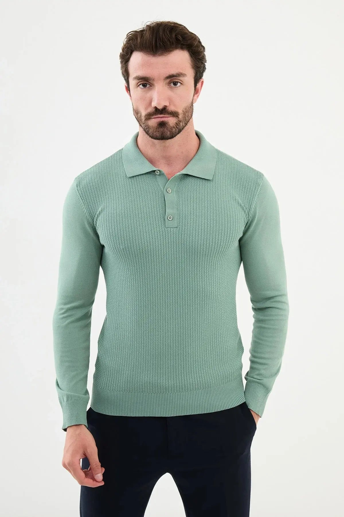 Premium Wool Sweater for Stylish Men - Brabion Marco Collection BRABION Premium Wool Sweater for Stylish Men - Brabion Marco Collection BRABION