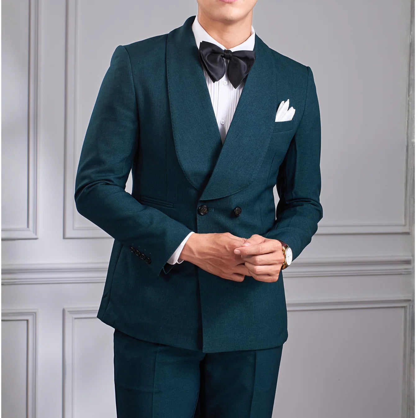 Men's Green Dinner Suit Jacket – Shawl Lapel brabion