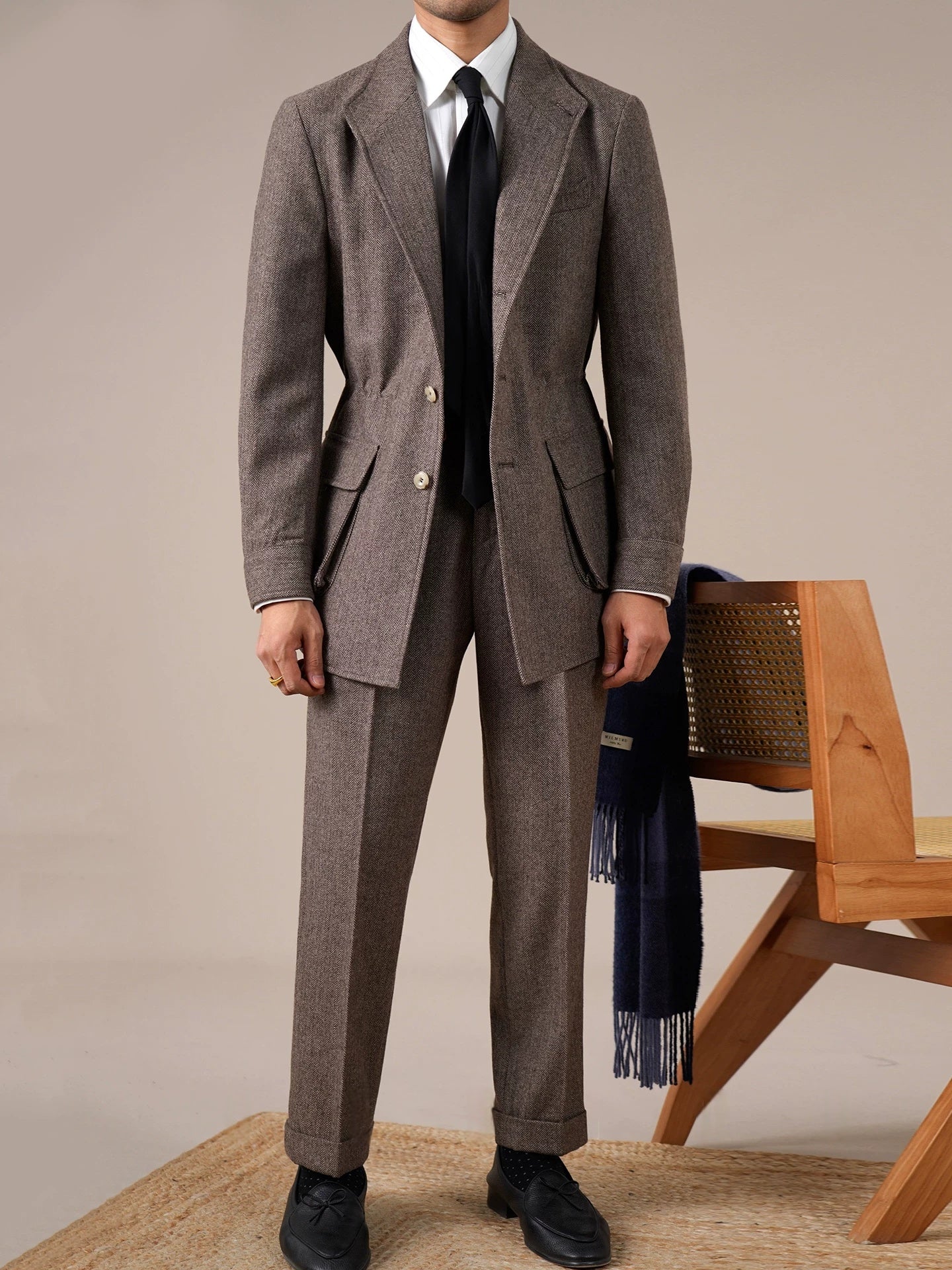 Men’s Spanish-Style Wool-Blend Jacket