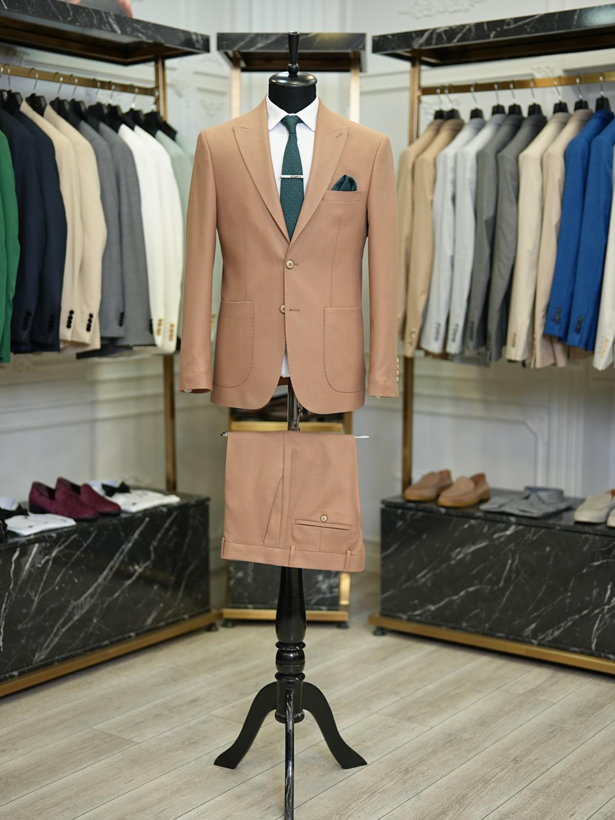 Brabion Vicenza Rust Slim Fit 2 Piece Suit – Perfect for Any Occasion