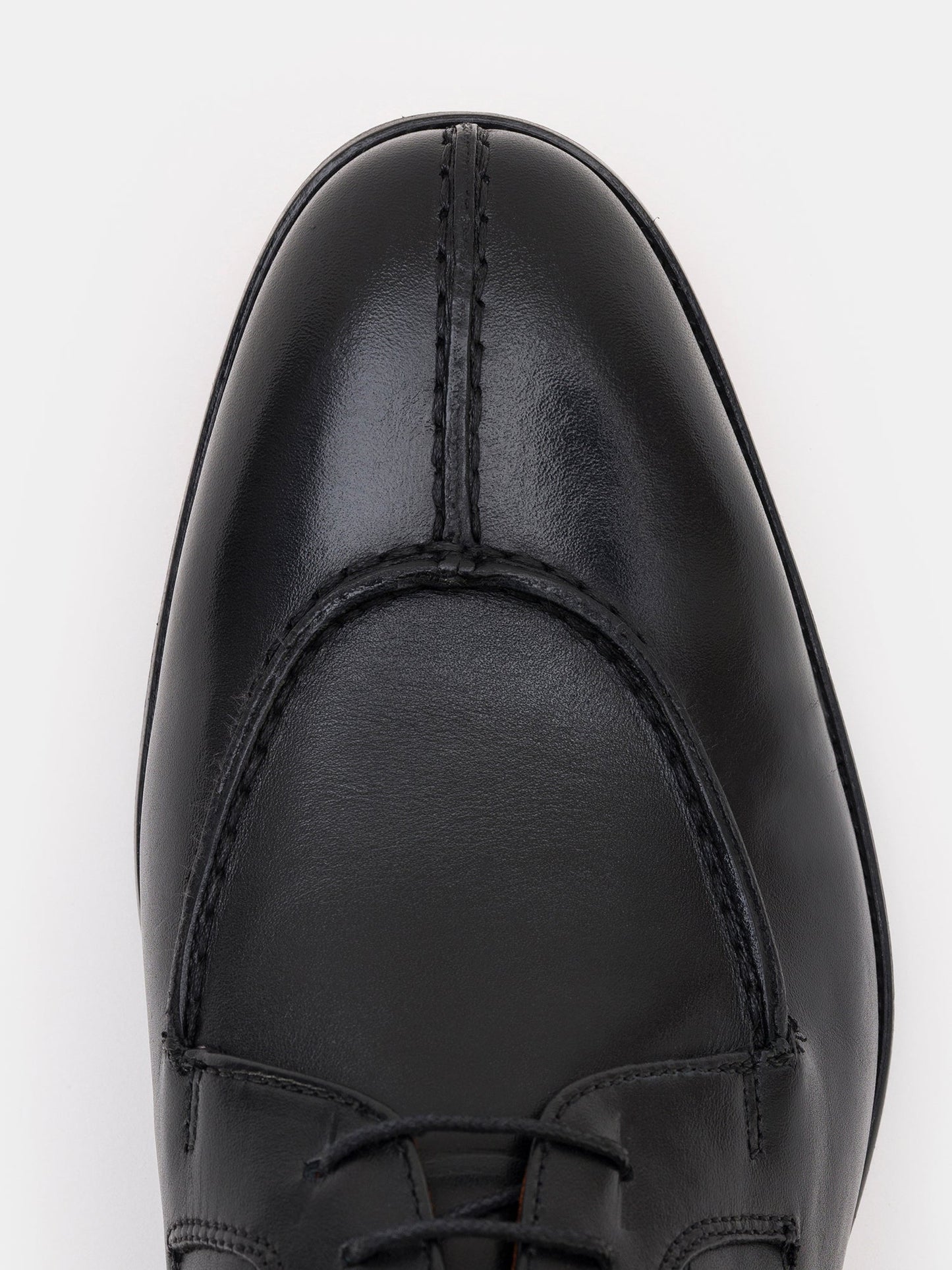 Black Leather Split Toe Derby VIOSSI
