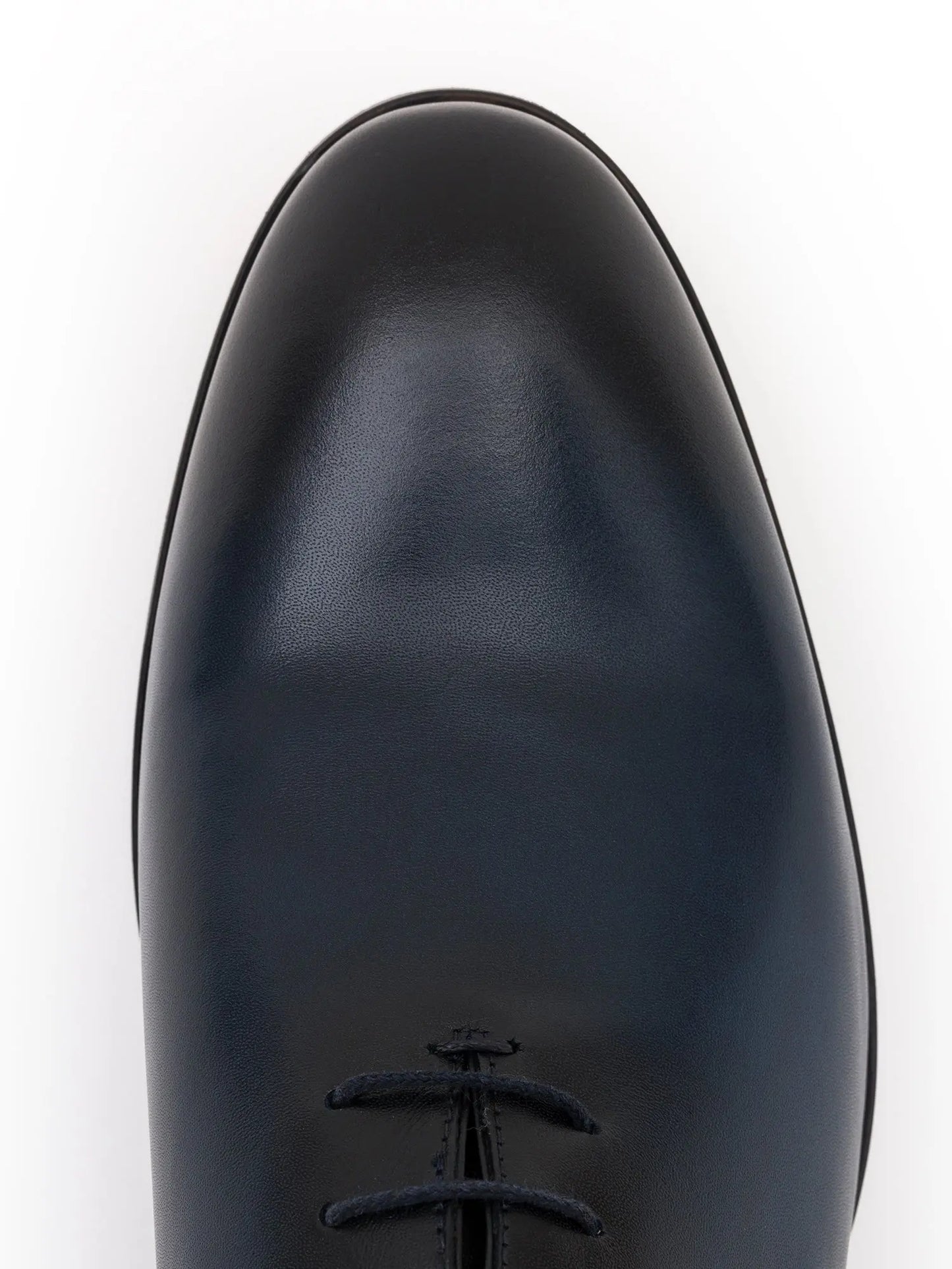 Navy Burnished Leather Oxford VIOSSI