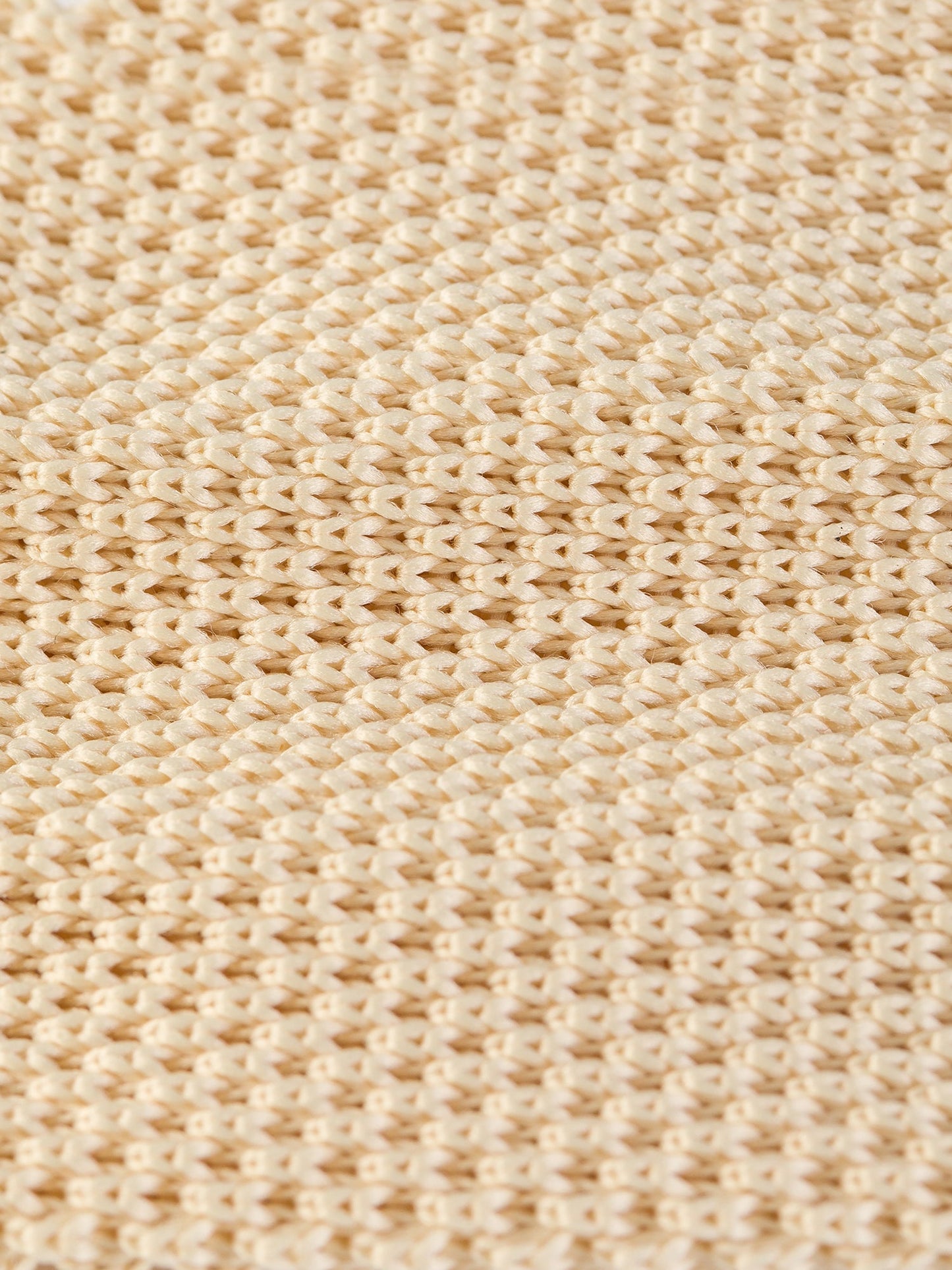 Beige Knitted Tie 6cm - BRABION