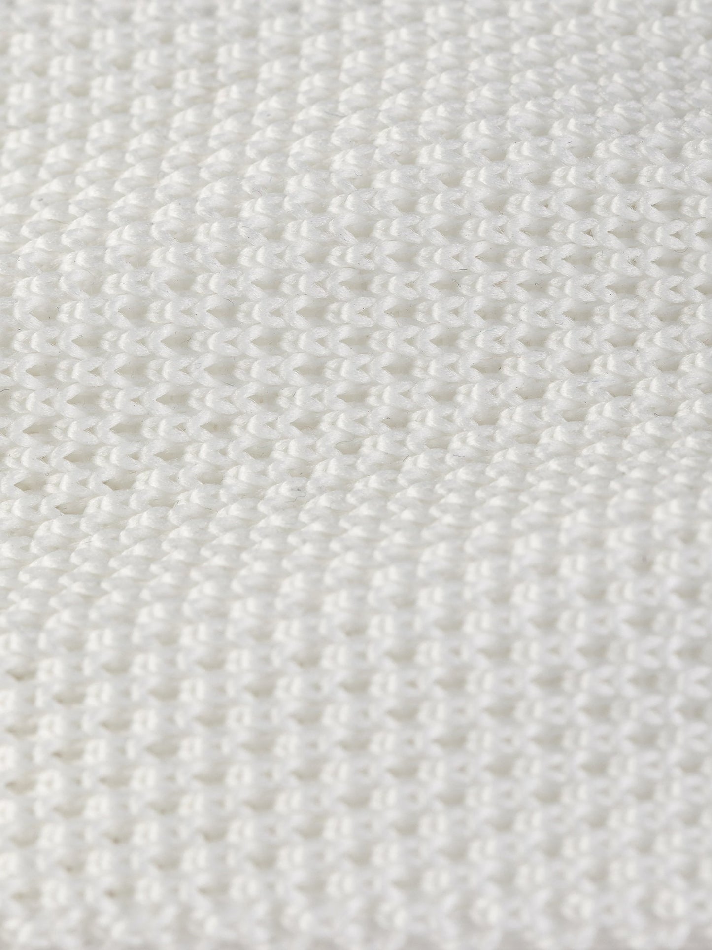 White Knitted Tie 6cm - BRABION