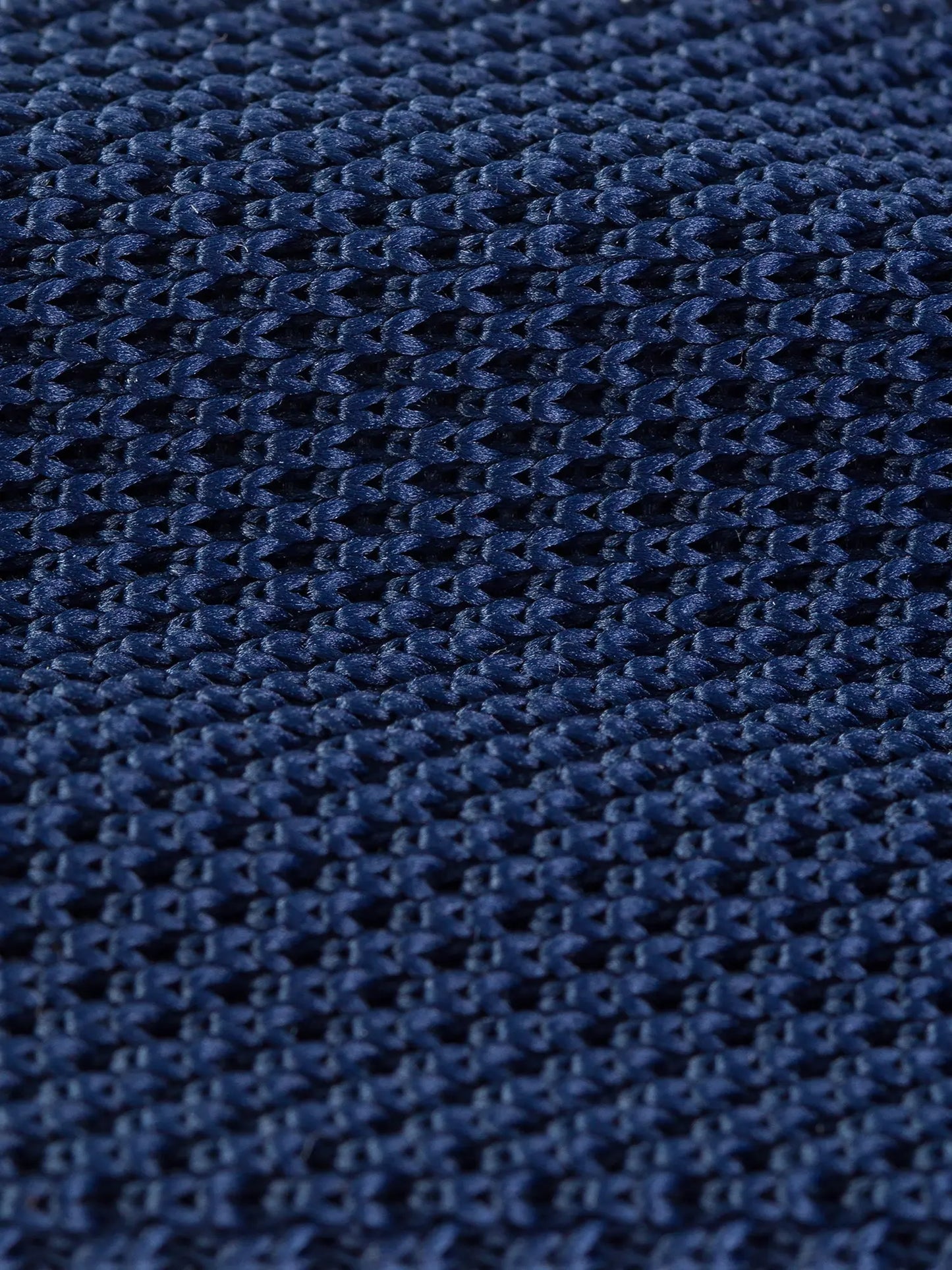 Navy Knitted Tie 6cm - BRABION