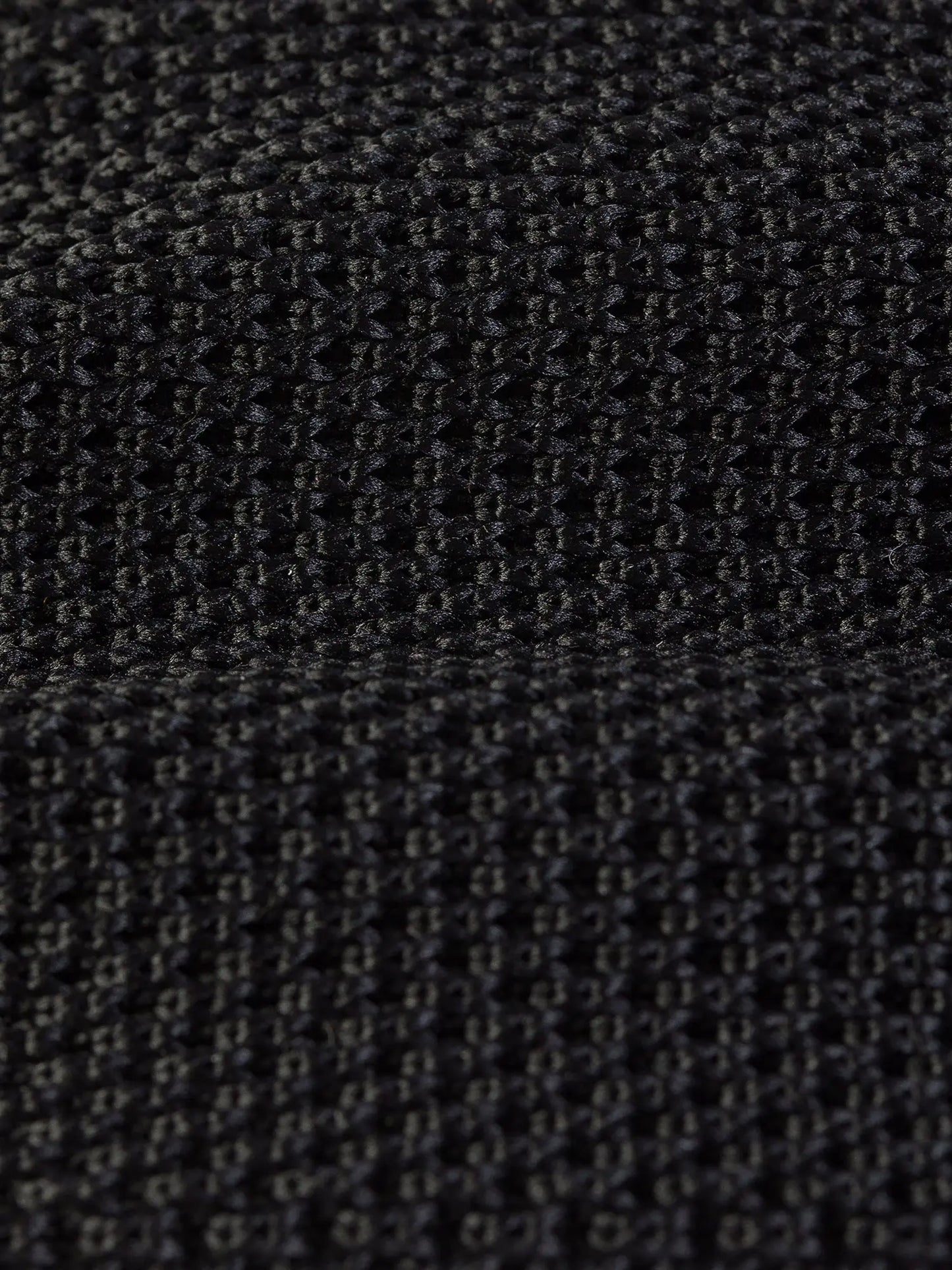 Black Knitted Tie 6cm - BRABION