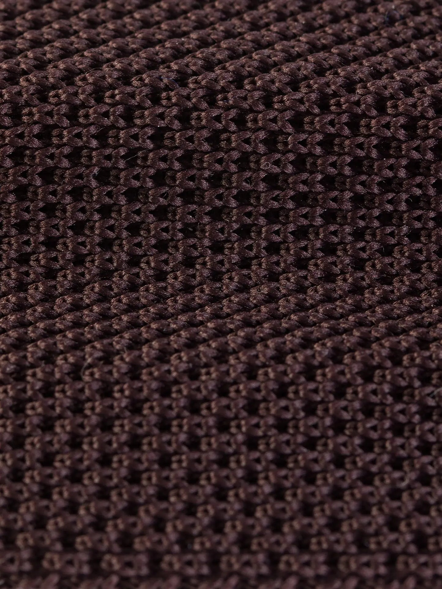 Brown Knitted Tie 6cm - BRABION