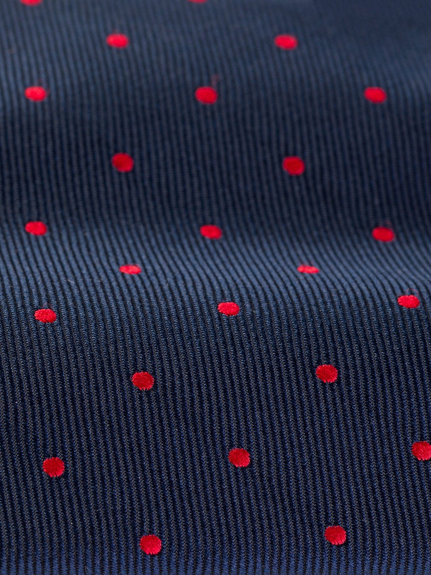Navy Polka-Dot Tie 9cm - BRABION