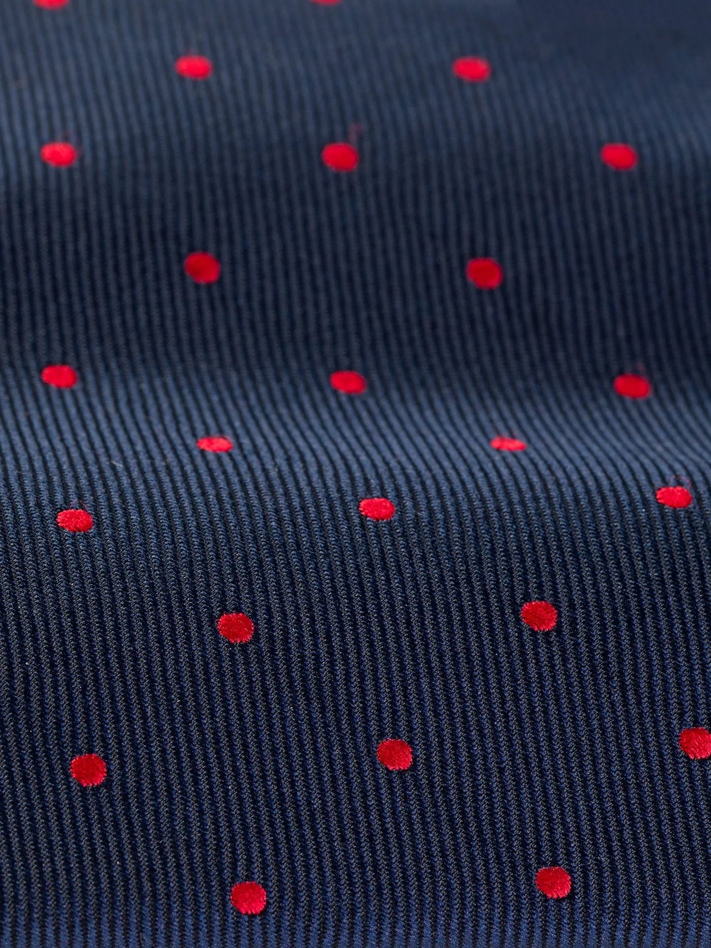 Navy Polka-Dot Tie 9cm - BRABION