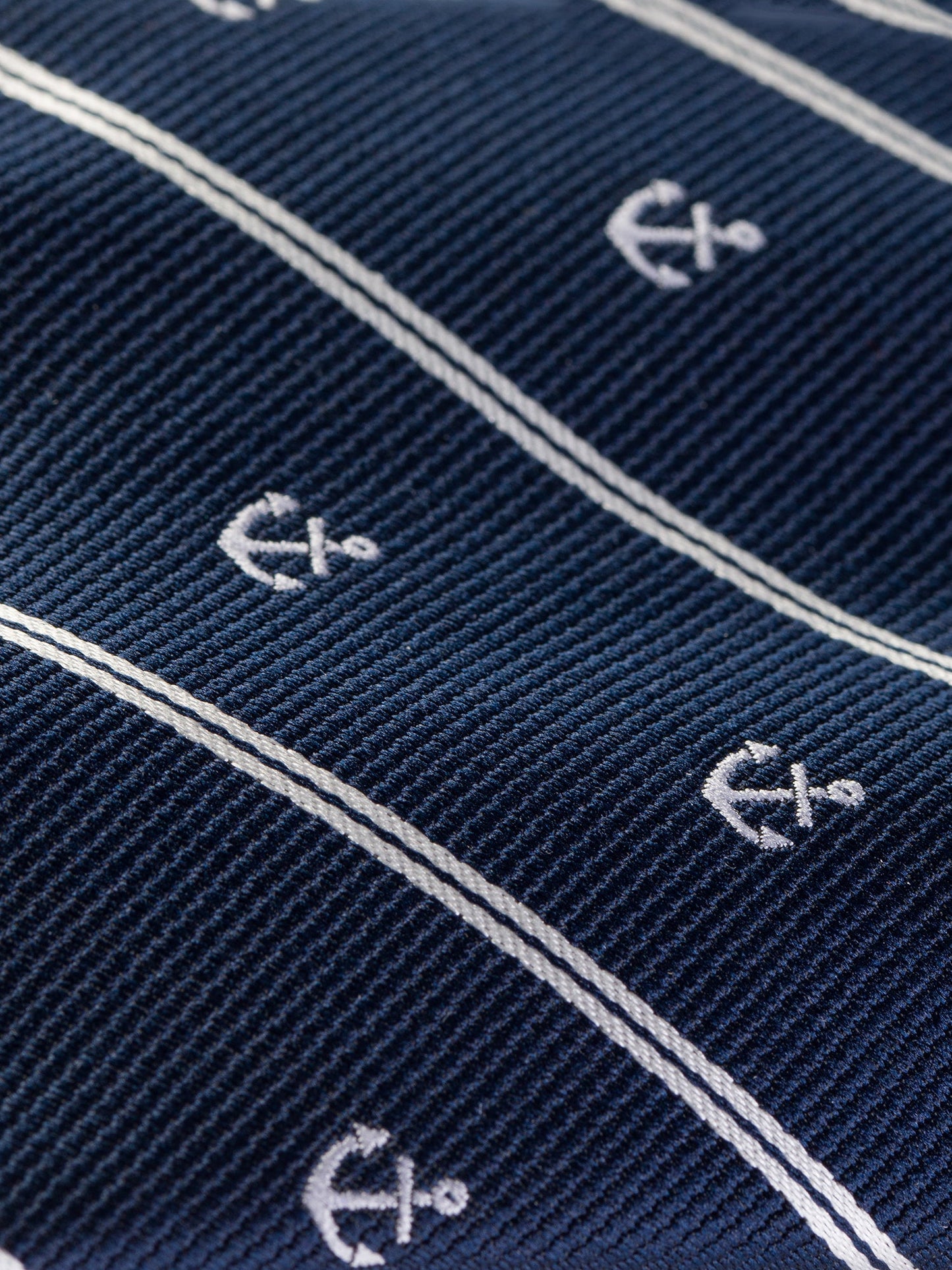 Navy Striped Tie 9cm - BRABION