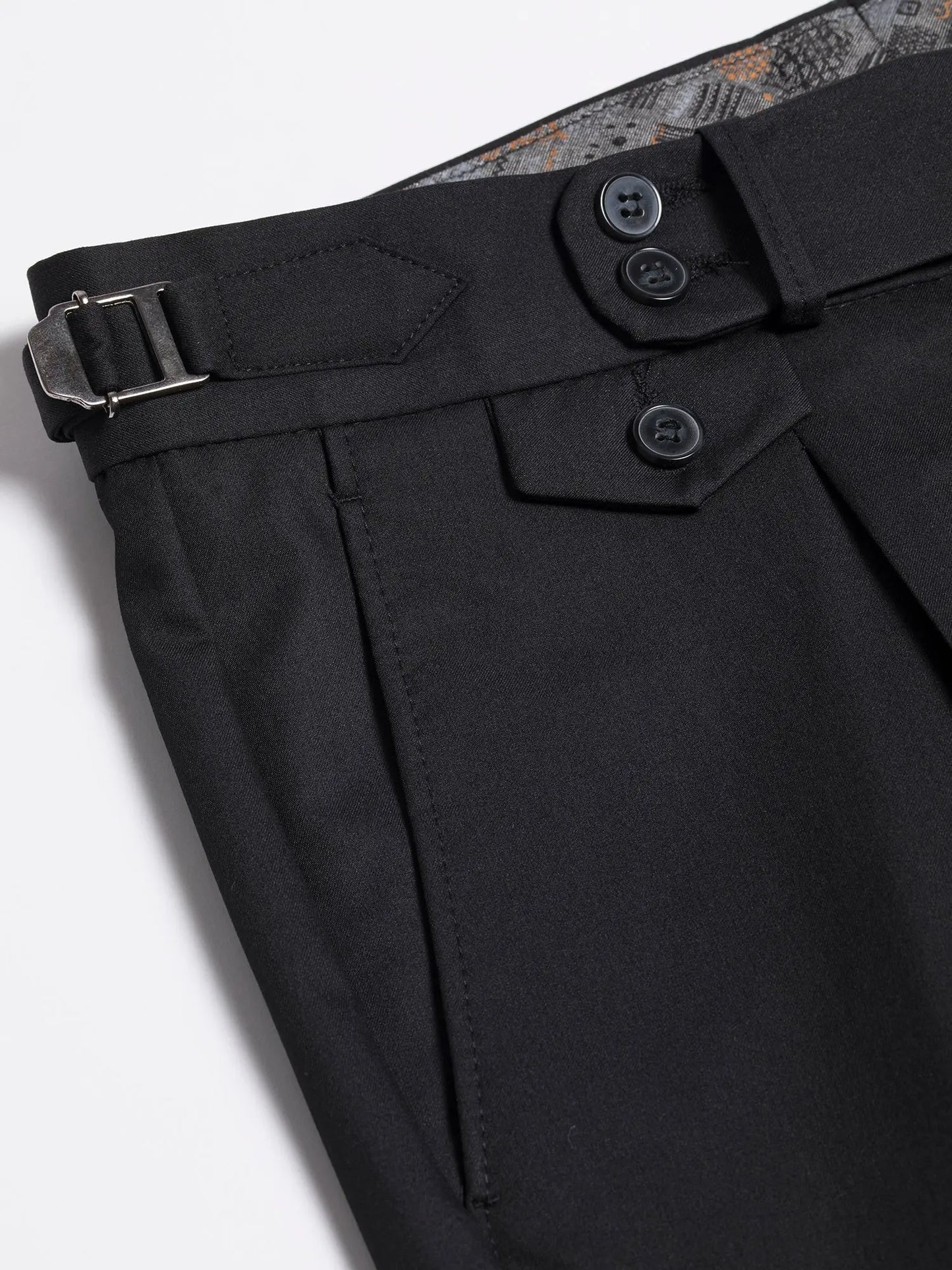 Black Modern-Fit Suit 3-Piece VIOSSI