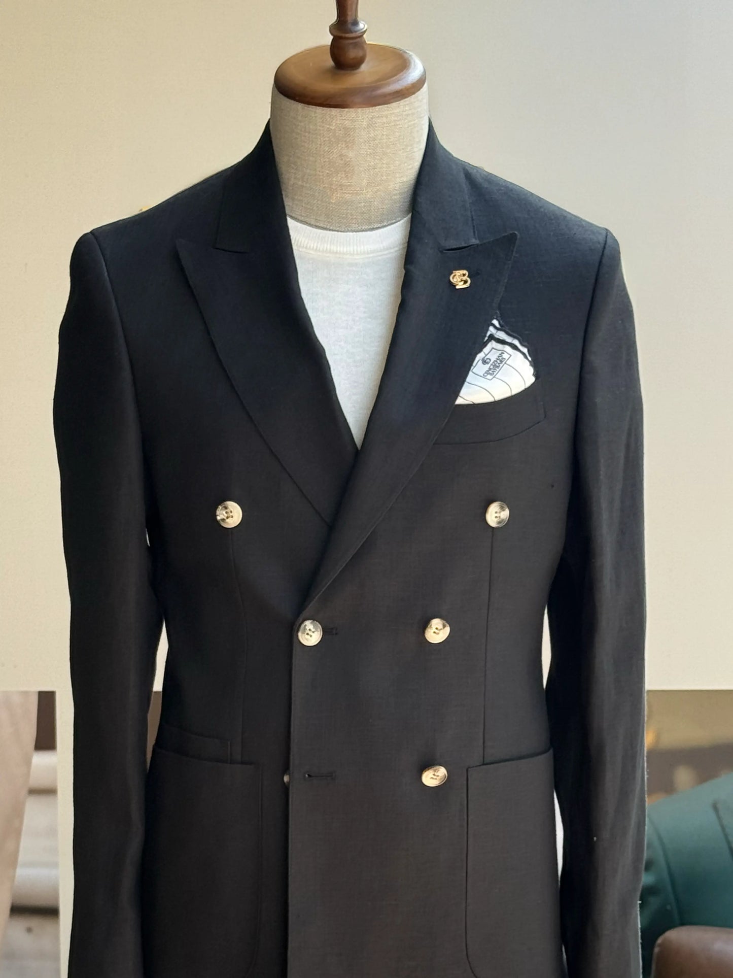 Black Double Breasted Blazer VIOSSI - CB