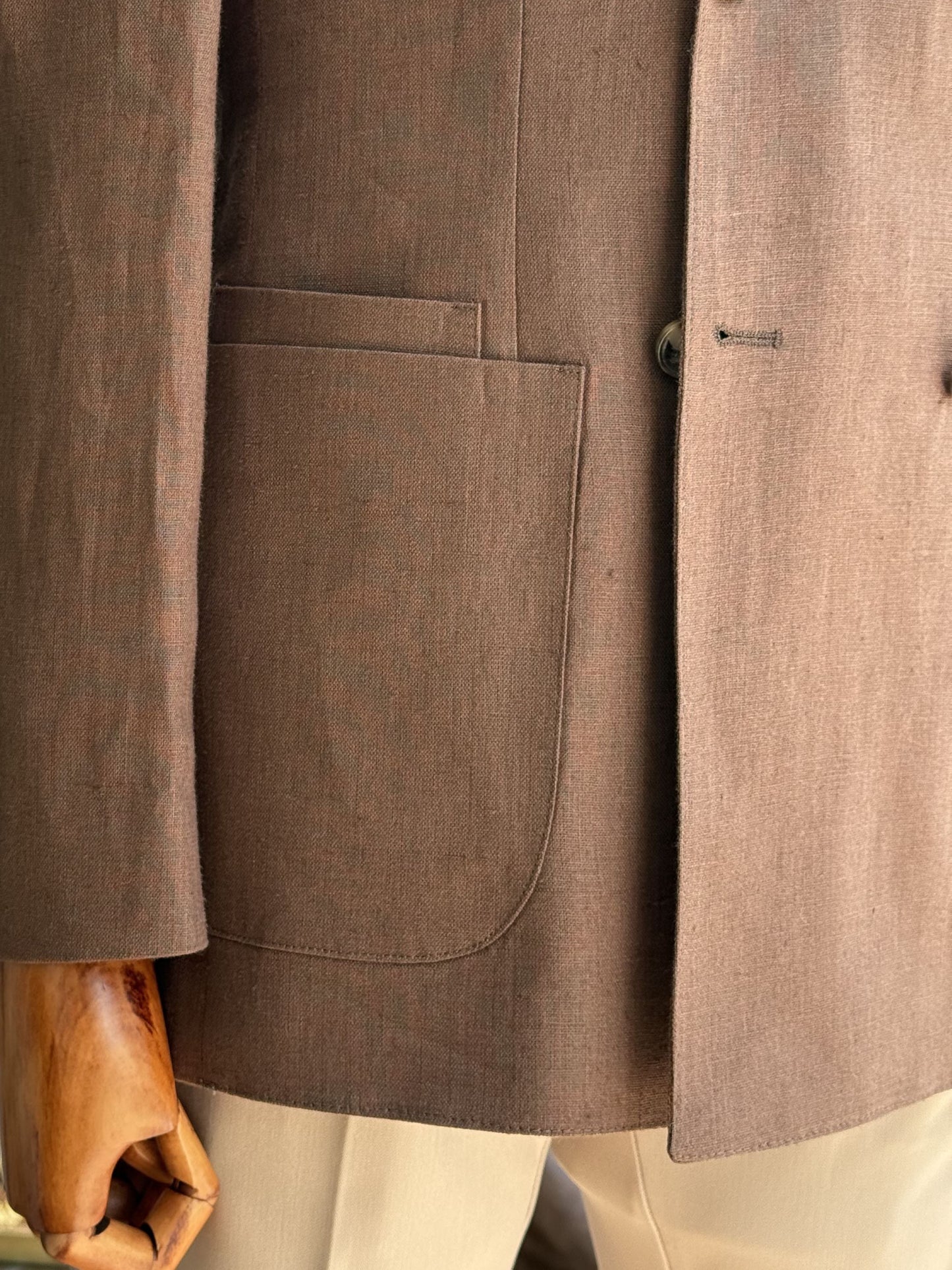 Brown Double Breasted Blazer VIOSSI - CB