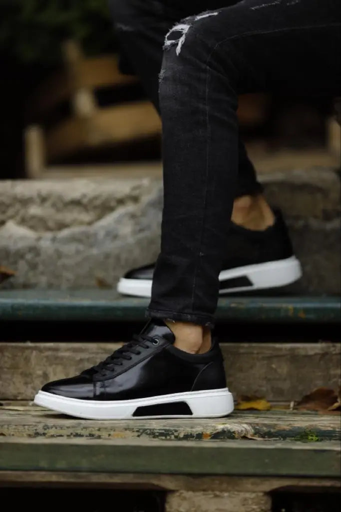 Lyon Black High Top Sneakers: Elevate Your Style - BRABION
