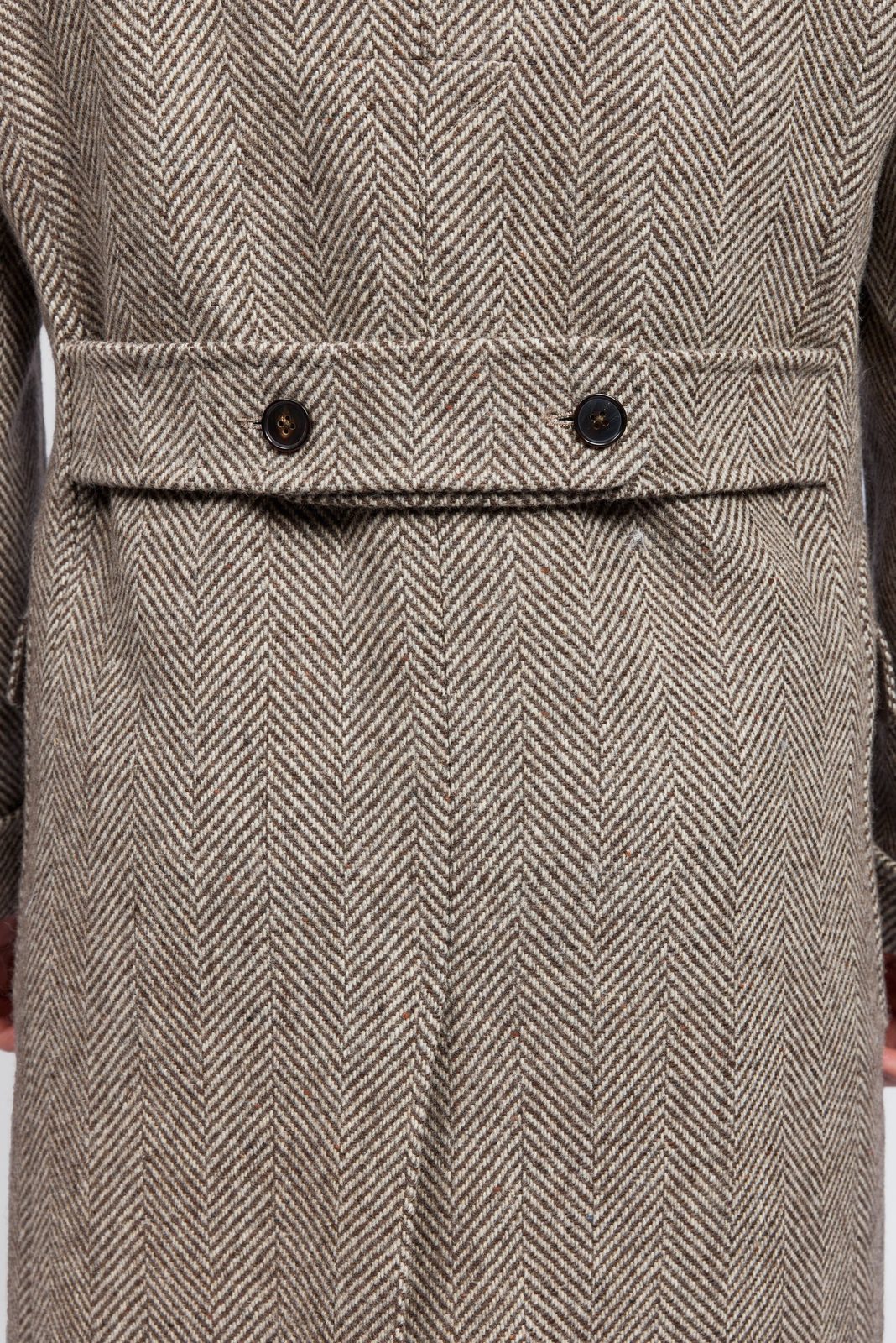 Zweireihiger Chelsea-Tweed-Mantel für Herren