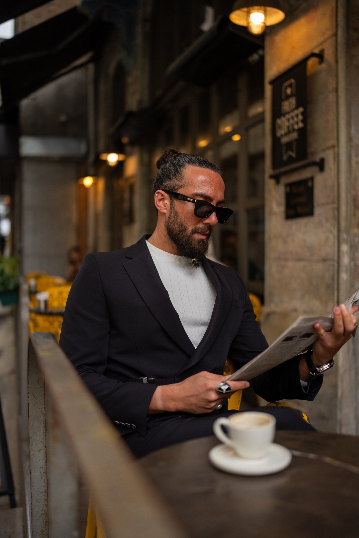 The Axis Suit – Black Modern Summer Suit
