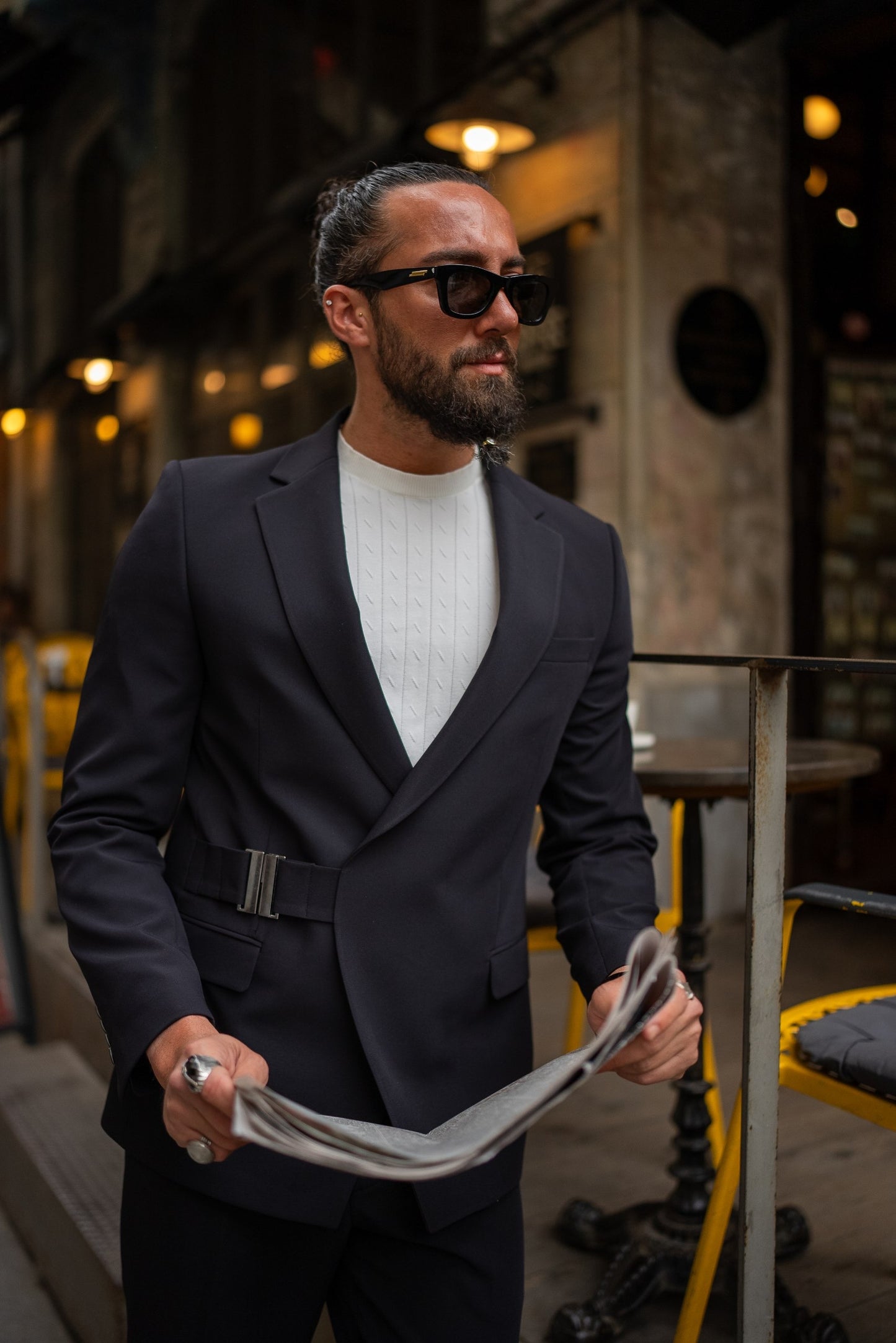 The Axis Suit – Black Modern Summer Suit