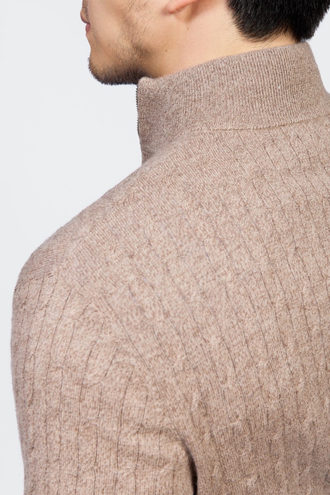 Amalfi Half-Zip Wool Knit Sweater