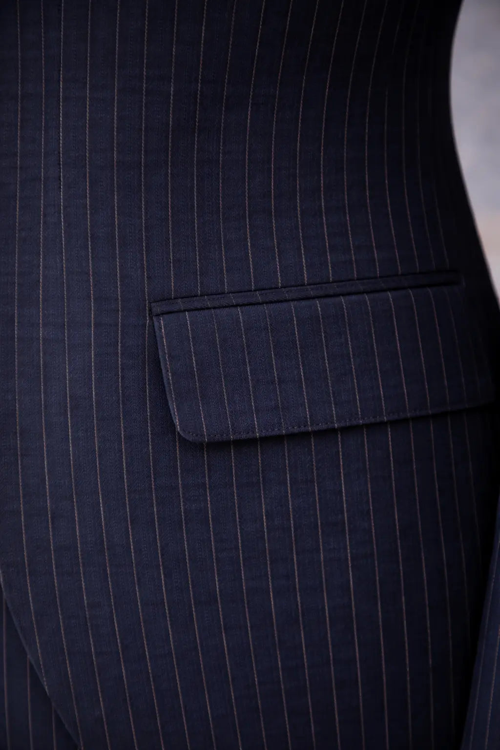 Navy Double-Sided Vest Suit 3-Piece VIOSSI