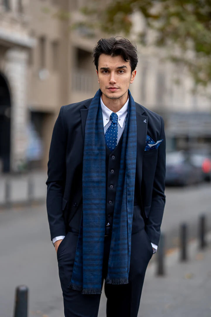 Brabion Navy Blue Premium Men's Suit brabion