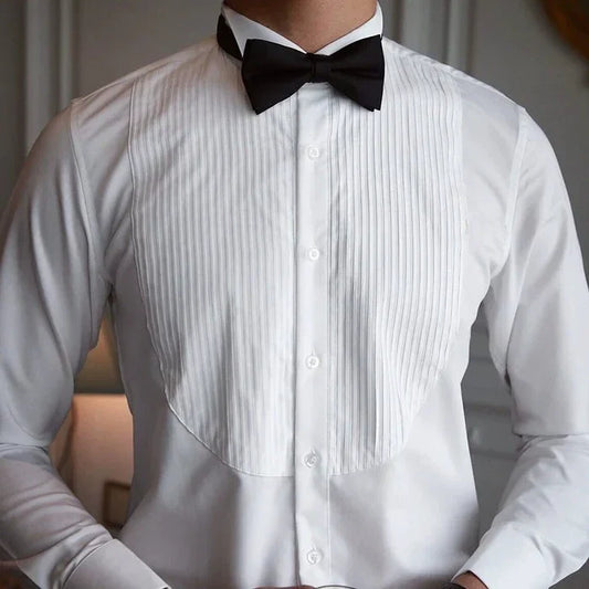 Wing Collar Tuxedo Shirt