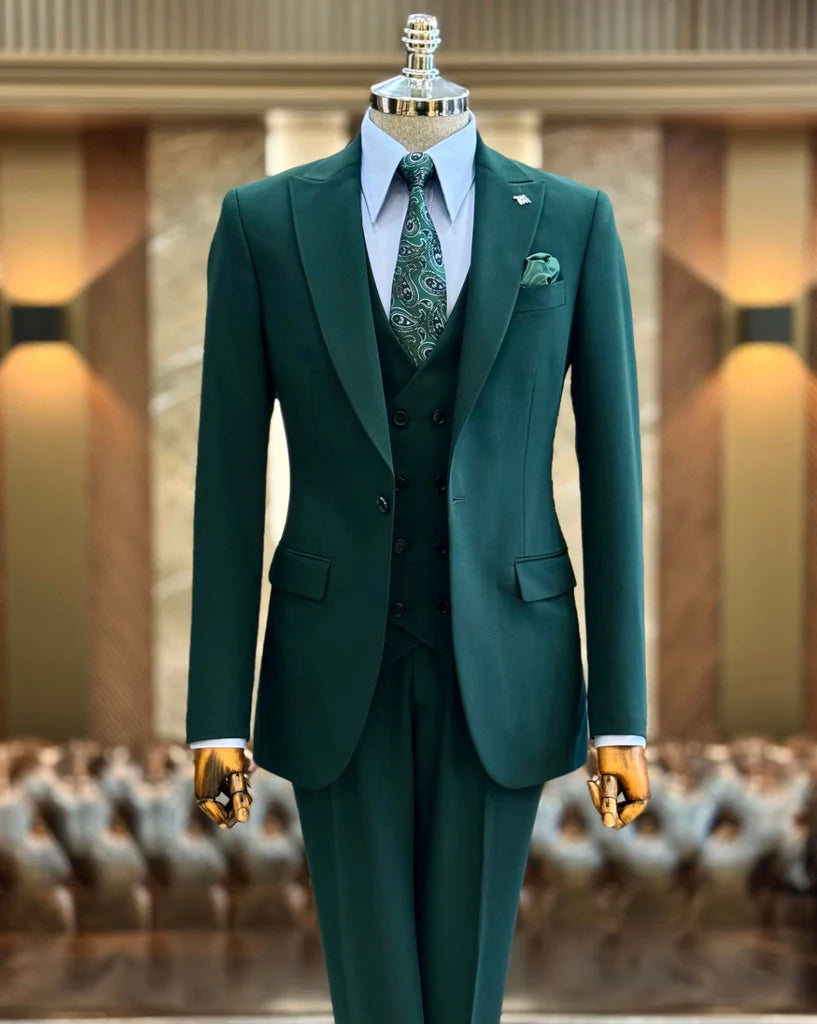 Brabion Abbot Green Slim Fit Suit - Elegant Versatility for Every Occasion