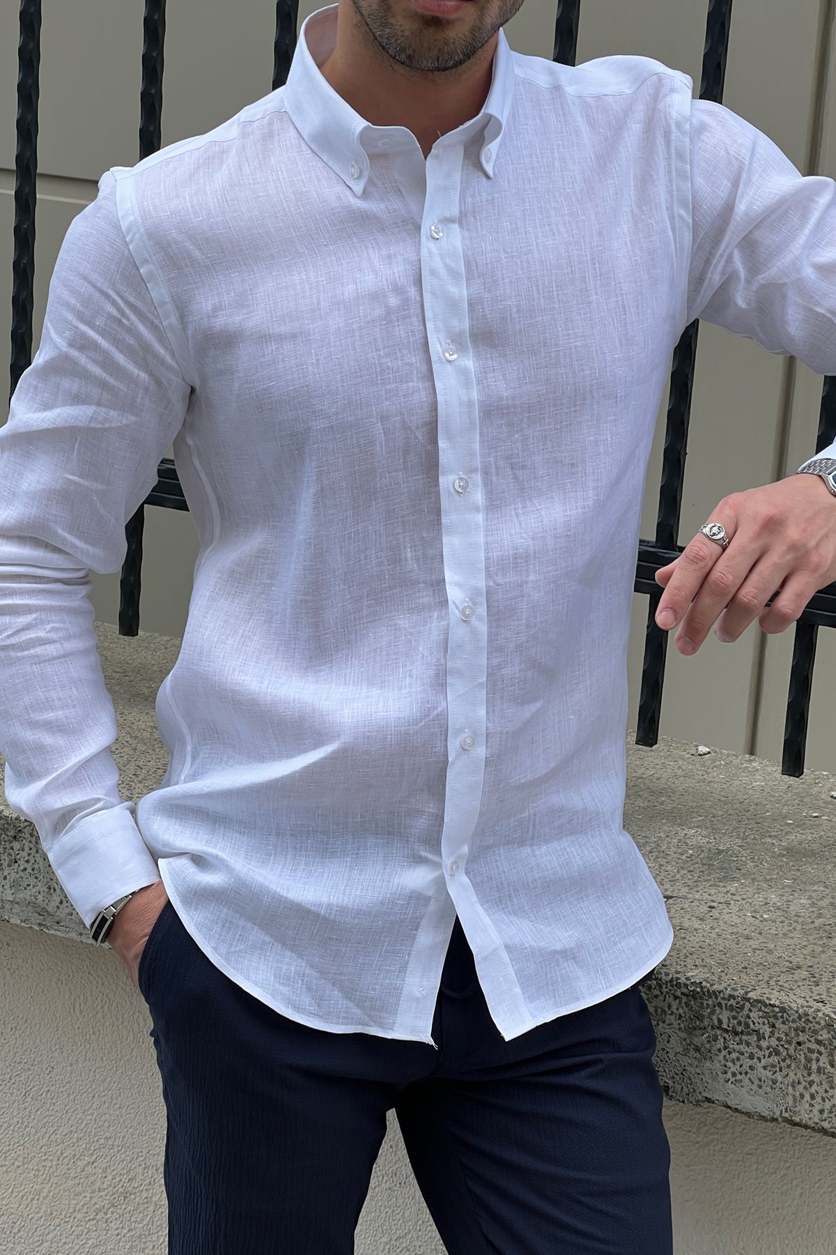 Daniel White Linen Shirt
