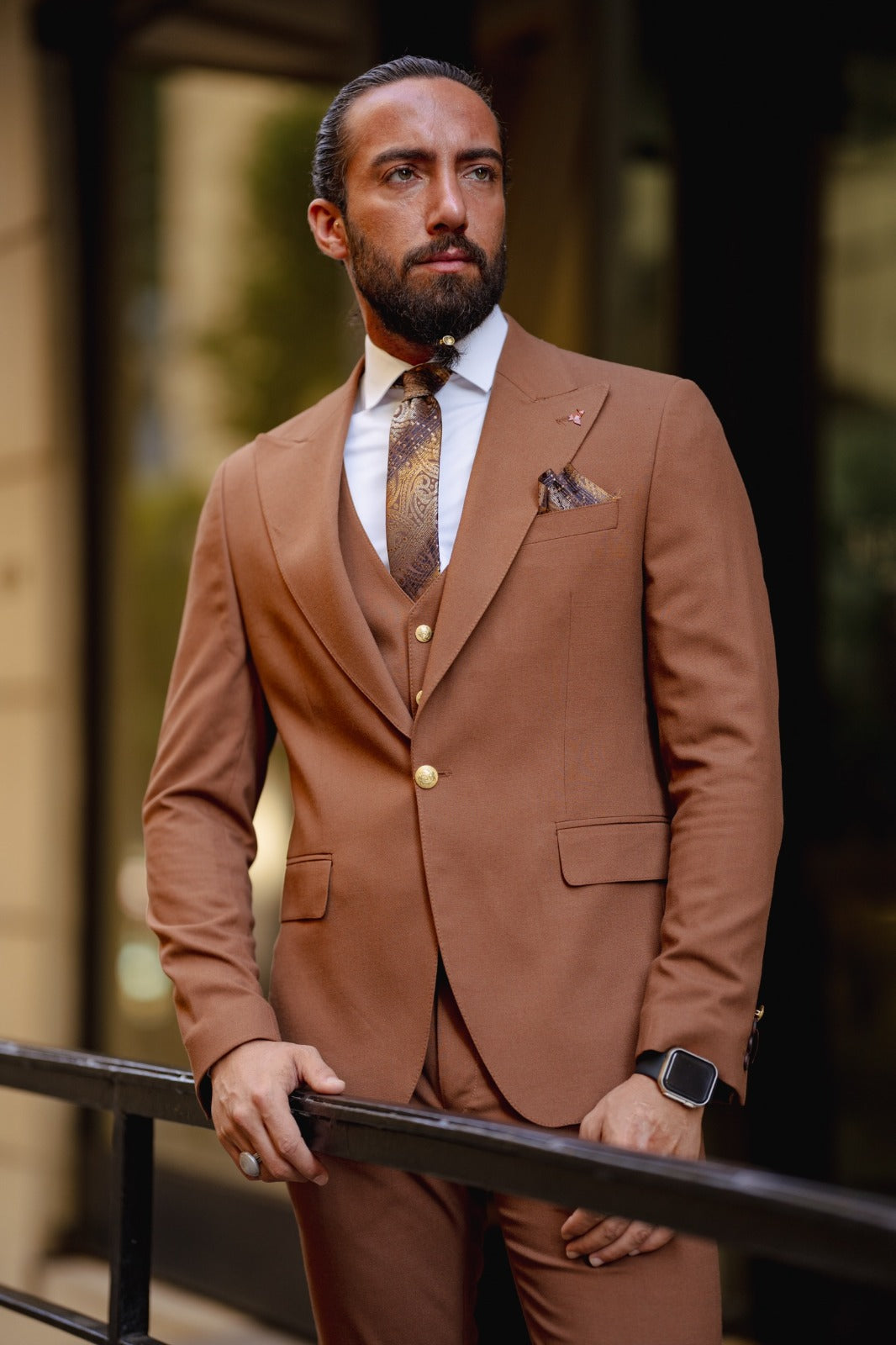 Vespo Tile Slim Fit Suit - Elevate Your Style