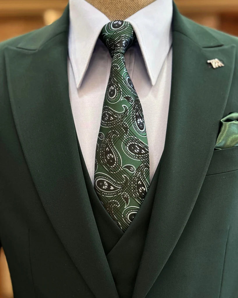 Brabion Abbot Green Slim Fit Suit - Elegant Versatility for Every Occasion