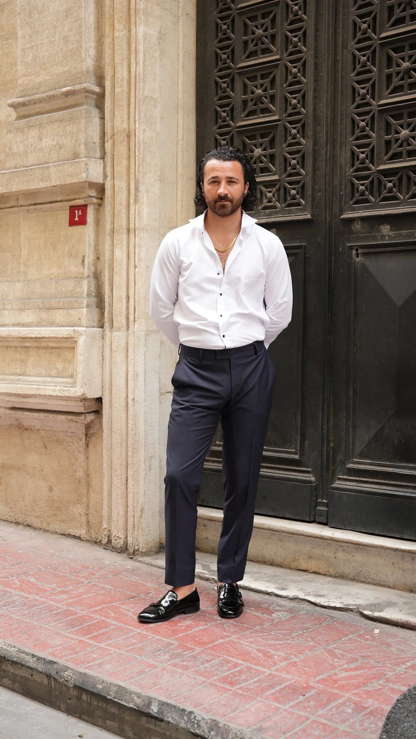 Brabion Milano White Tuxedo Shirt - Sophistication Redefined - BRABION