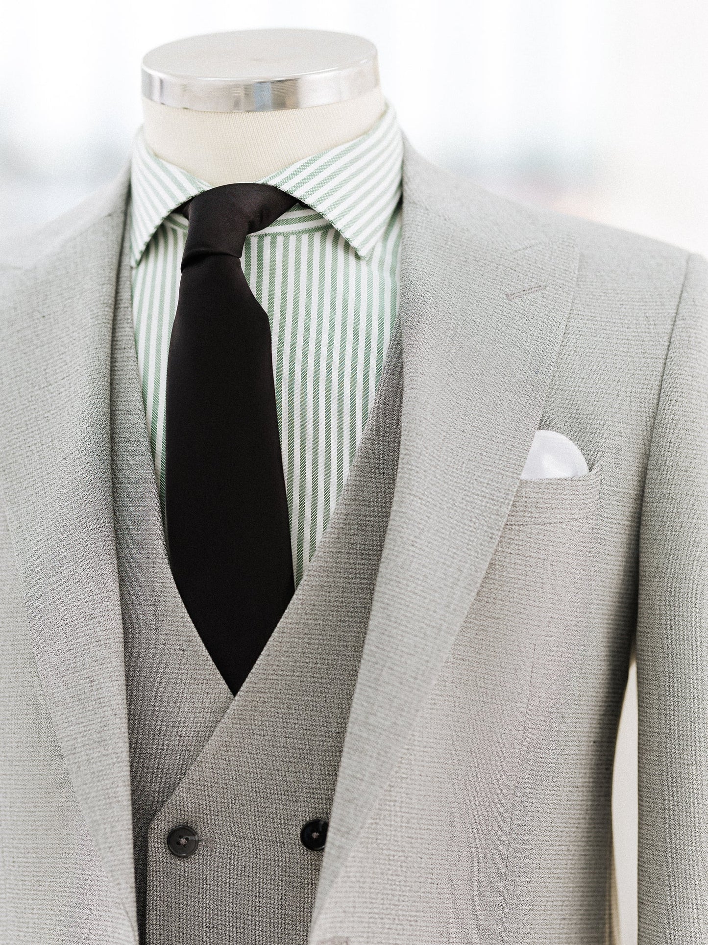Light Grey Slim-Fit Suit 3-Piece VIOSSI
