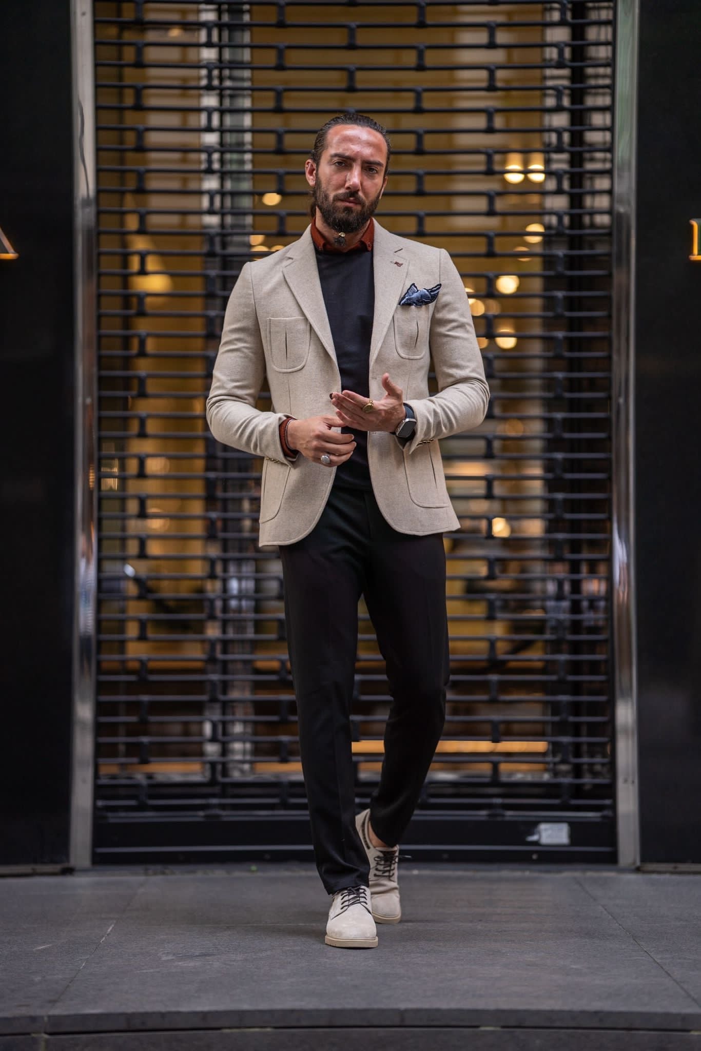 Mateo Beige Slim Fit Blazer - Elevate Your Wardrobe with Versatile Style