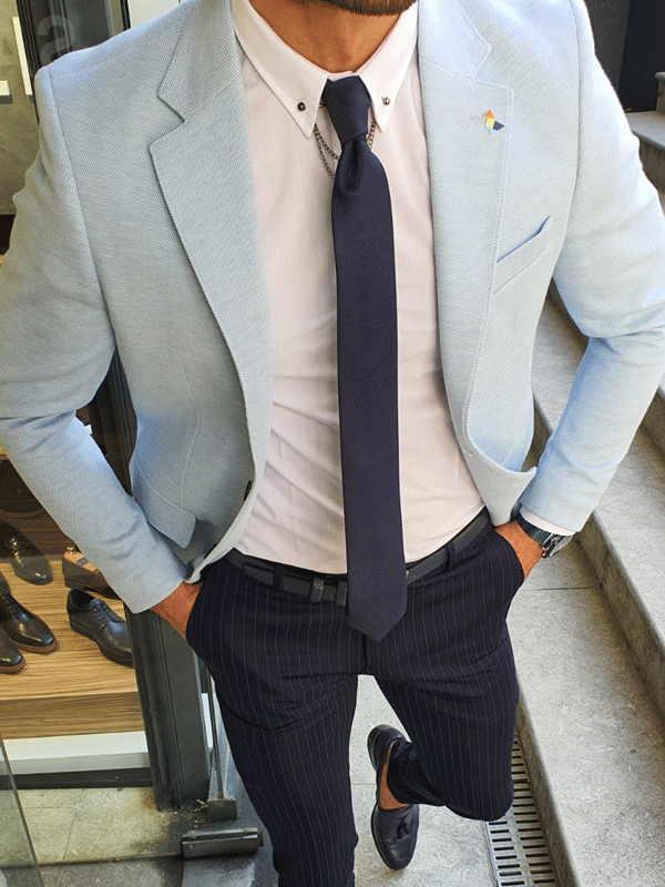 Bellingham Sky Blue Slim Fit Blazer