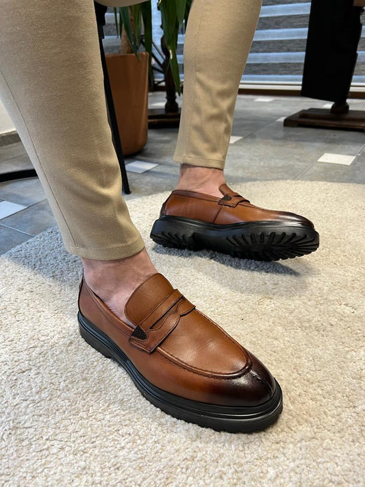 Empire Tan Loafers for Sophisticated Style