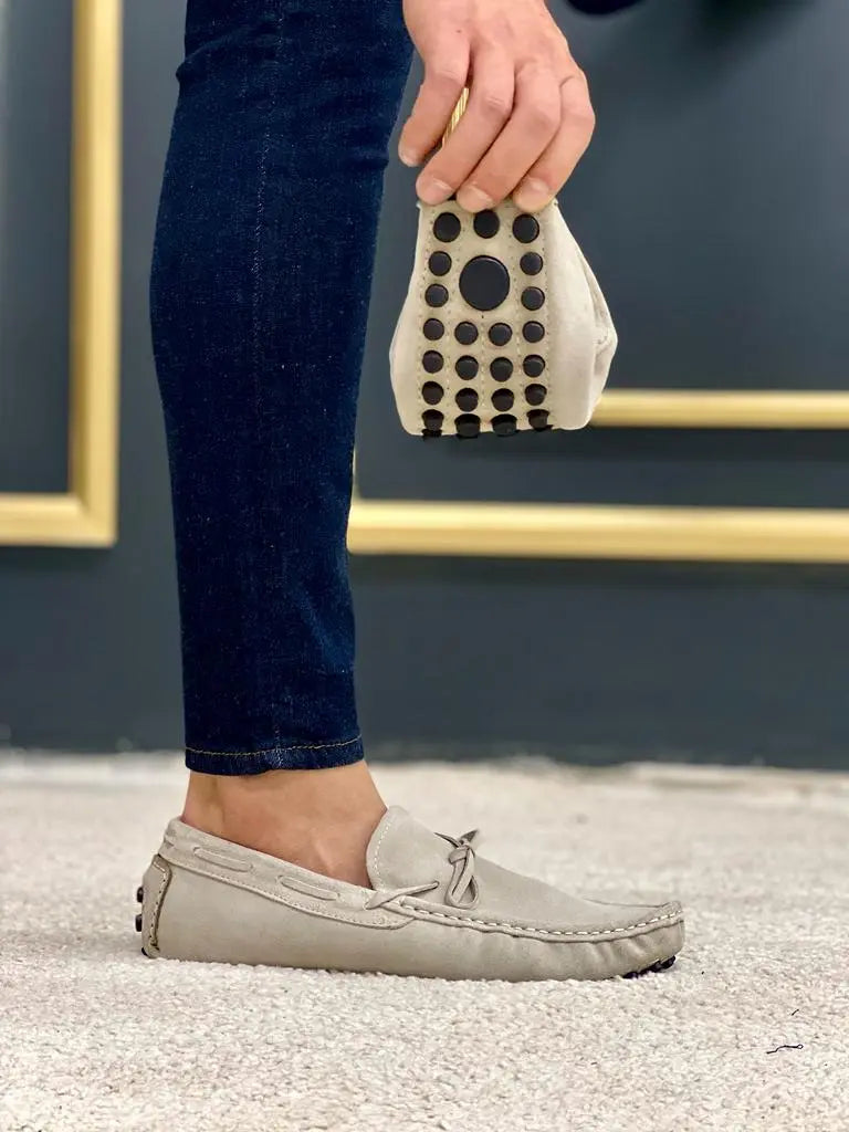 Lawson Beige Suede Loafers - Stylish Comfort for Every Occasion - BRABION