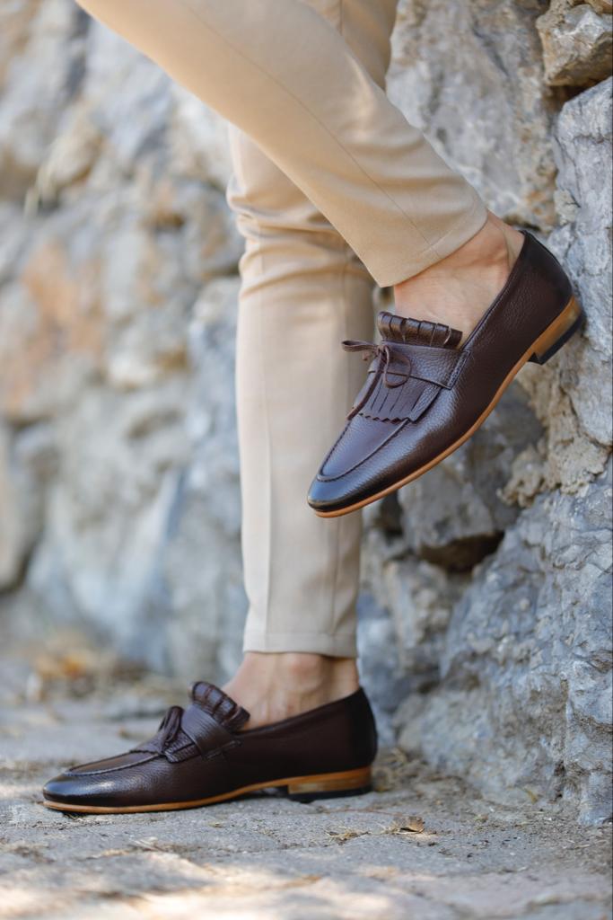 Buy Brown Buckle Loafer by GentWith, Free Shipping