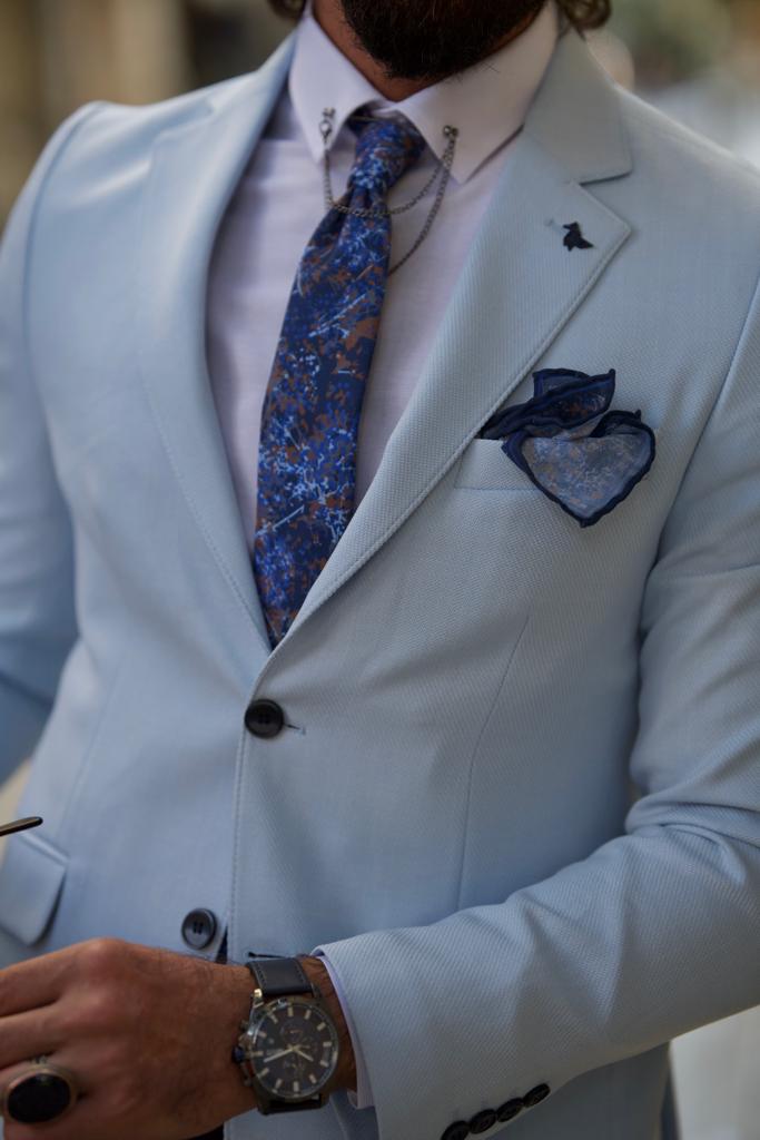 Lawson Sky Blue Slim Fit Blazer