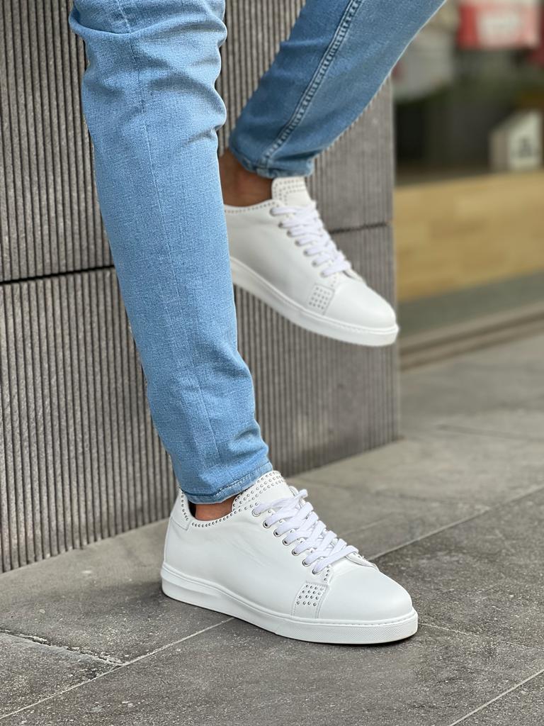 Lawson White Grace Mid-Top Sneakers Premium Leather Comfort
