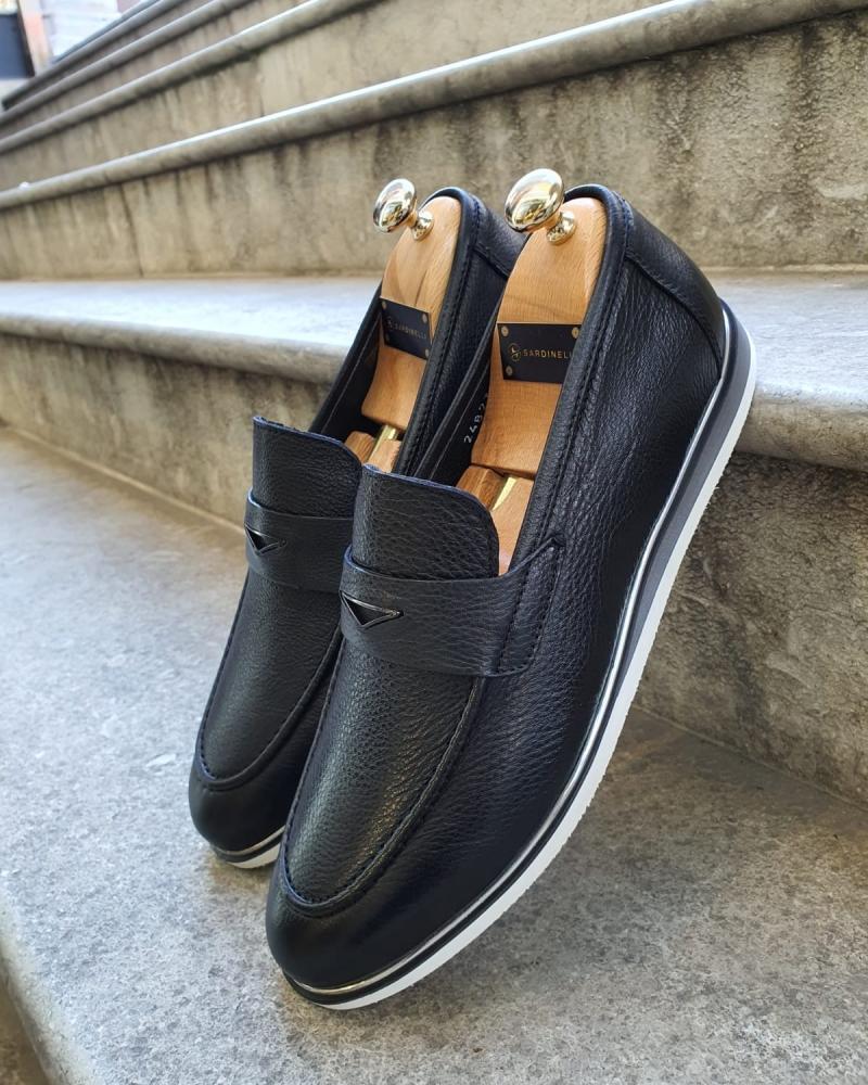 Bellingham Black Buckle Loafer
