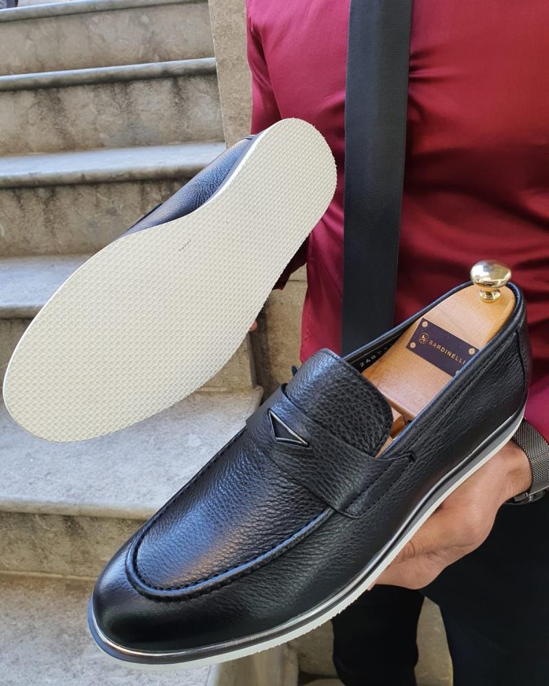 Bellingham Black Buckle Loafer