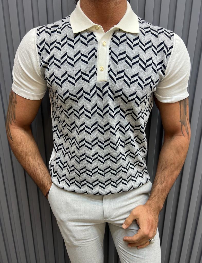 Sorento Gray Slim Fit Polo T-Shirt