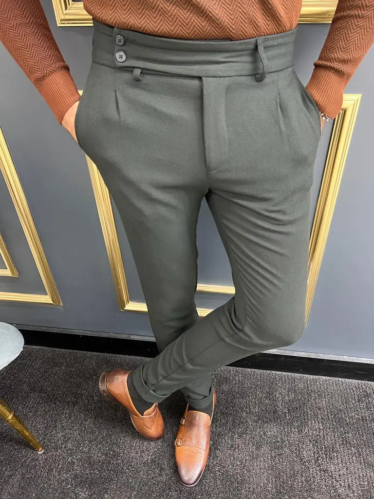 Versatile Avion Black Slim Fit Pants for Any Occasion BRABION Versatile Avion Black Slim Fit Pants for Any Occasion BRABION