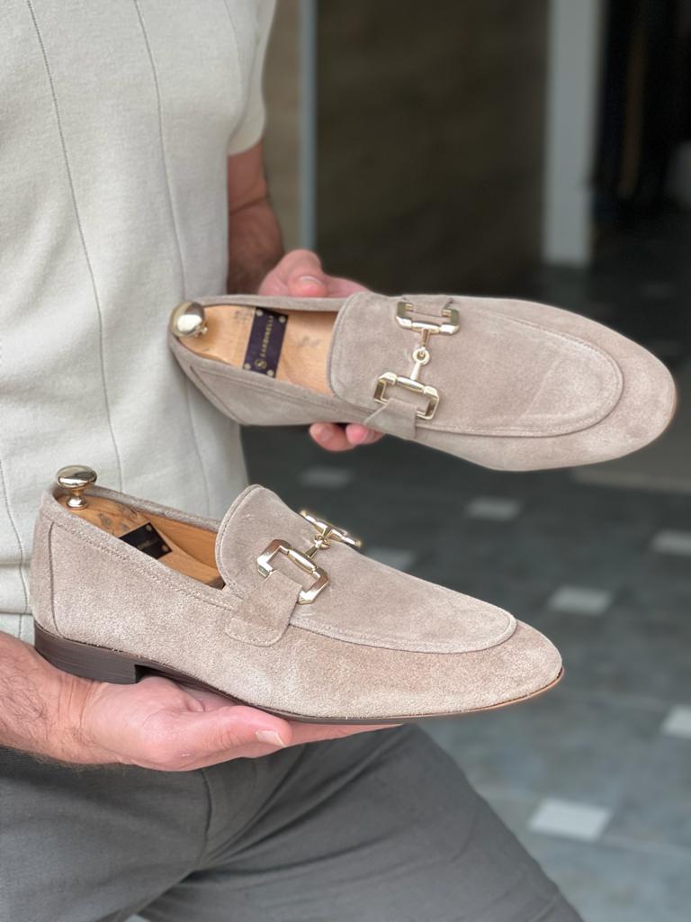 Tampa Beige Suede Loafers – Sophisticated Men’s Footwear