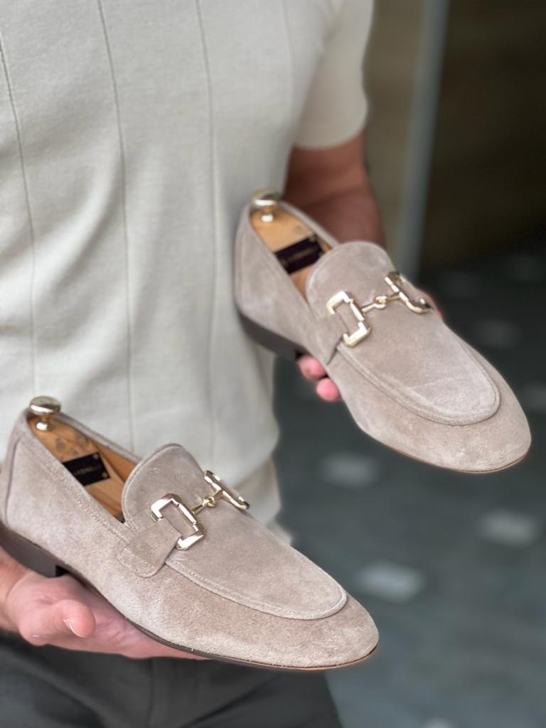 Tampa Beige Suede Loafers – Sophisticated Men’s Footwear