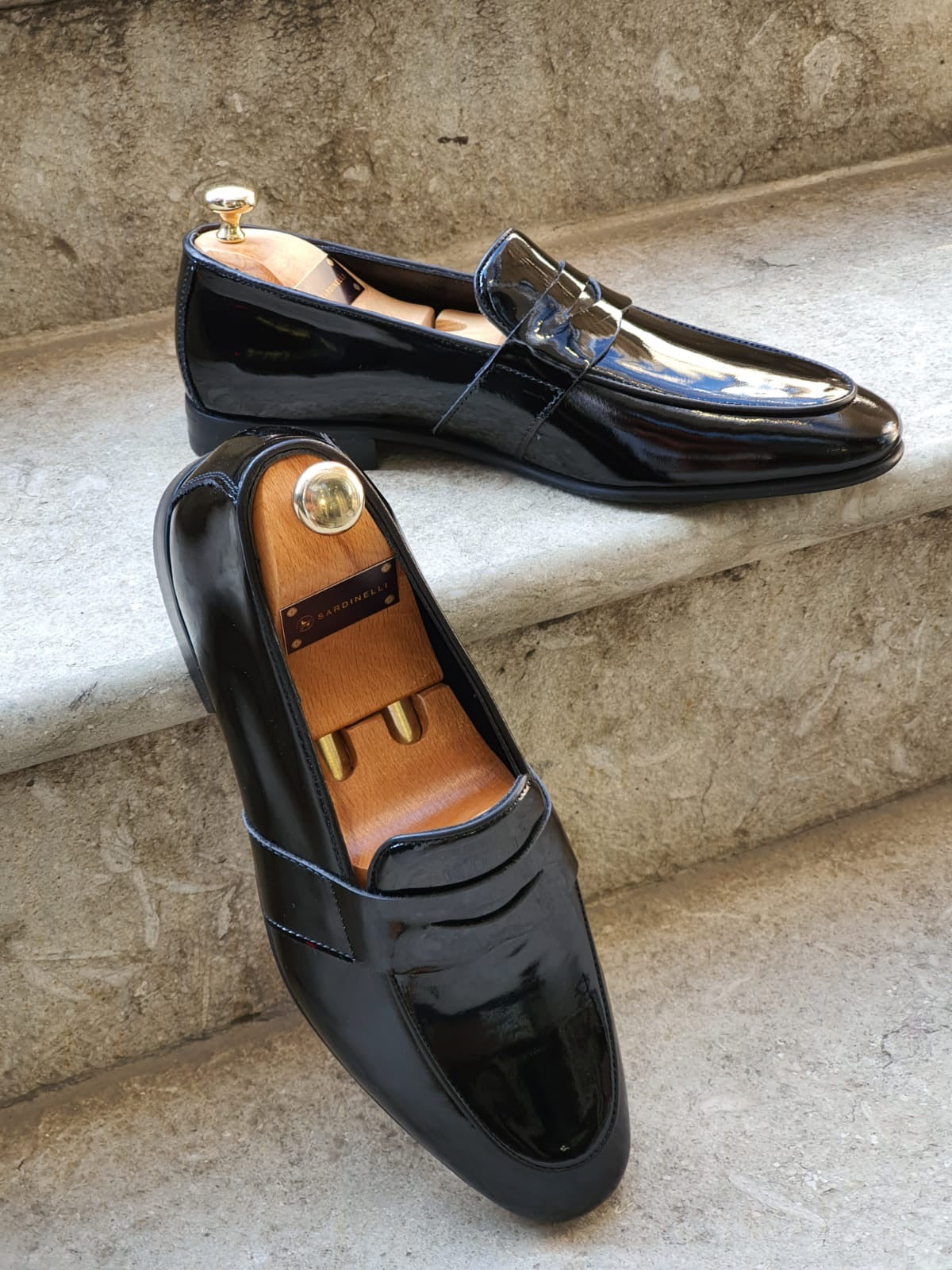 Henderson Black Buckle Loafers