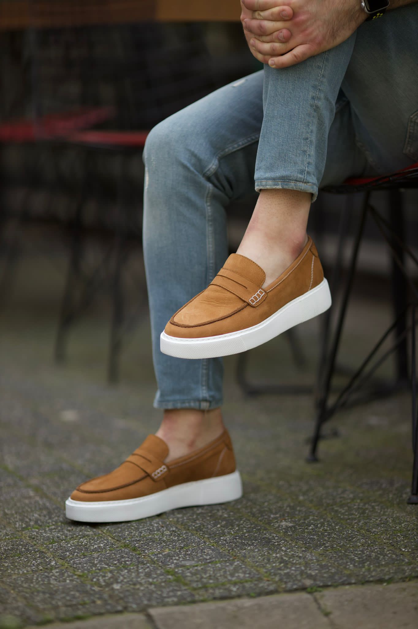 Vince Eva Sole Nubuck Strap Camel Shoes