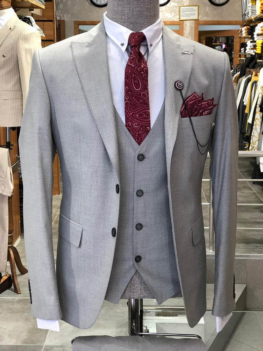 Valencia Gray Slim-Fit Suit