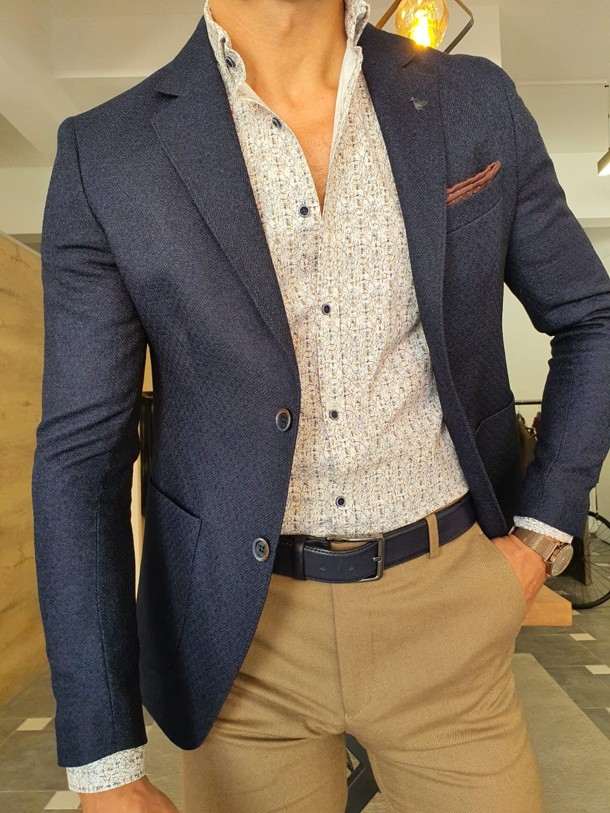 Torino Navy Blue Slim Fit Blazer: The Ultimate Versatile Jacket